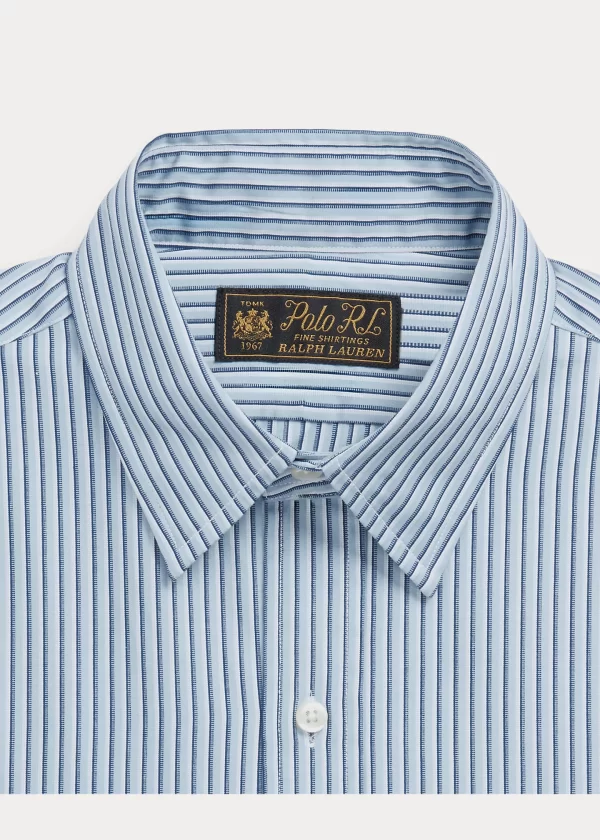 Polo Ralph Lauren Custom Fit Striped Monogram Poplin Shirt Polo Ralph Lauren